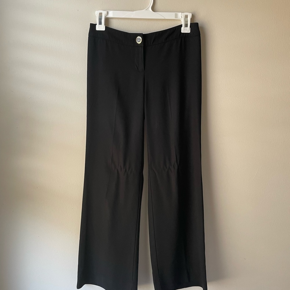 Cache black low rise dress work pants trousers size 0 petite waist 27 x 27 EUC - Picture 7 of 8